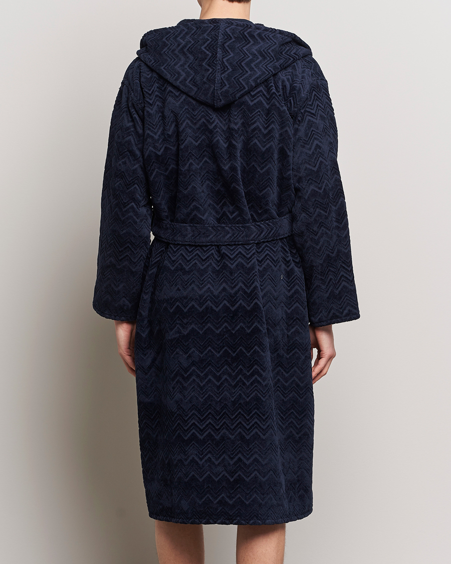 Men | Pyjamas & Robes | Missoni Home | Chalk Bath Robe Navy