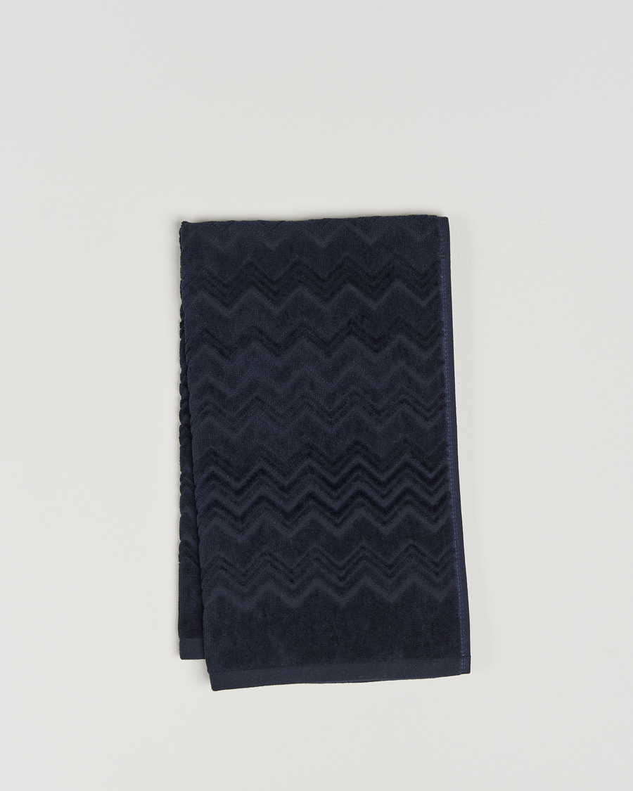 Men | Fabrics | Missoni Home | Chalk Hand Towel 40x70cm Navy