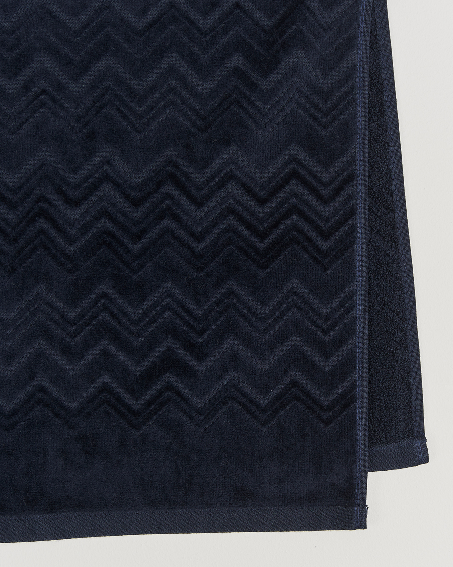 Men | Fabrics | Missoni Home | Chalk Hand Towel 40x70cm Navy