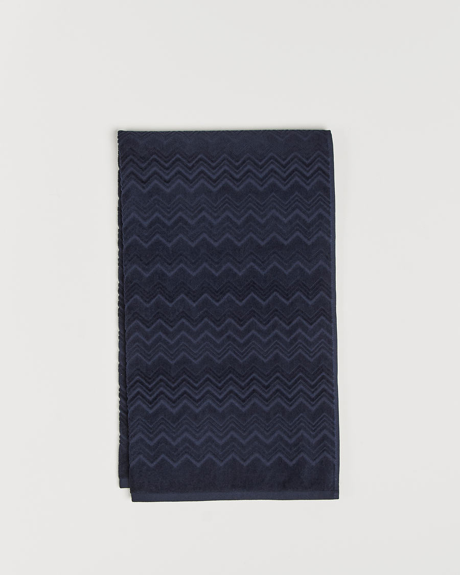 Men | Fabrics | Missoni Home | Chalk Bath Towel 70x115cm Navy