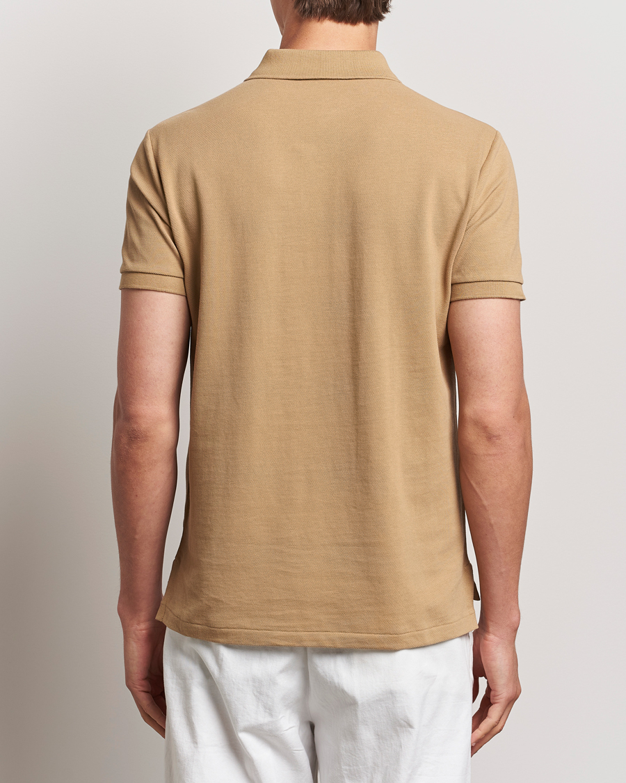 Men | Polo Shirts | Polo Ralph Lauren | Custom Slim Fit Polo Café Tan