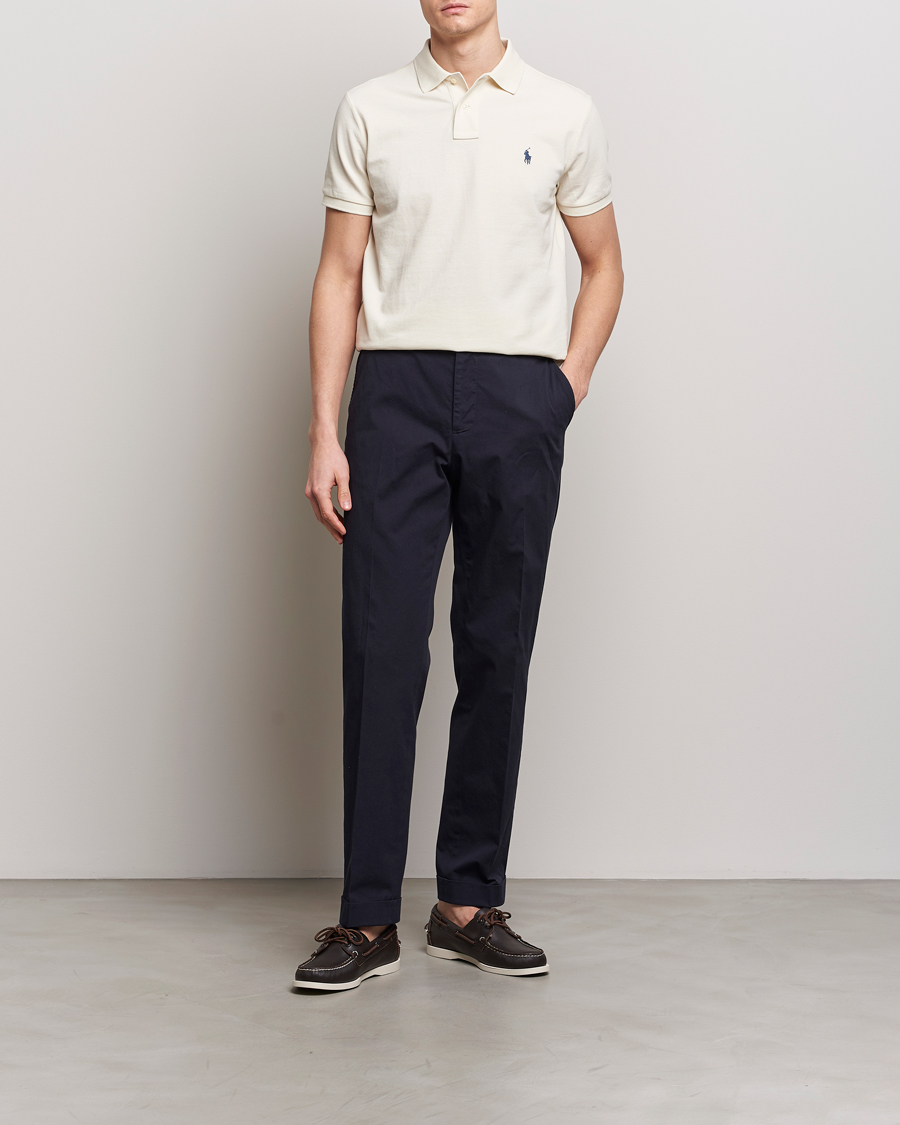 Men | Polo Shirts | Polo Ralph Lauren | Custom Slim Fit Polo Herbal Milk