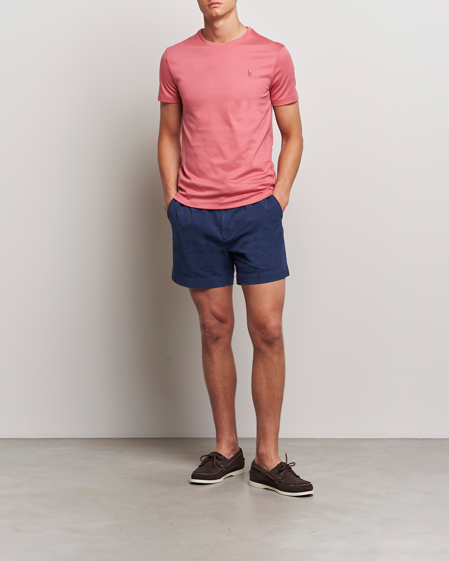Men | T-Shirts | Polo Ralph Lauren | Luxury Pima Cotton Crew Neck T-Shirt Adirondack Red