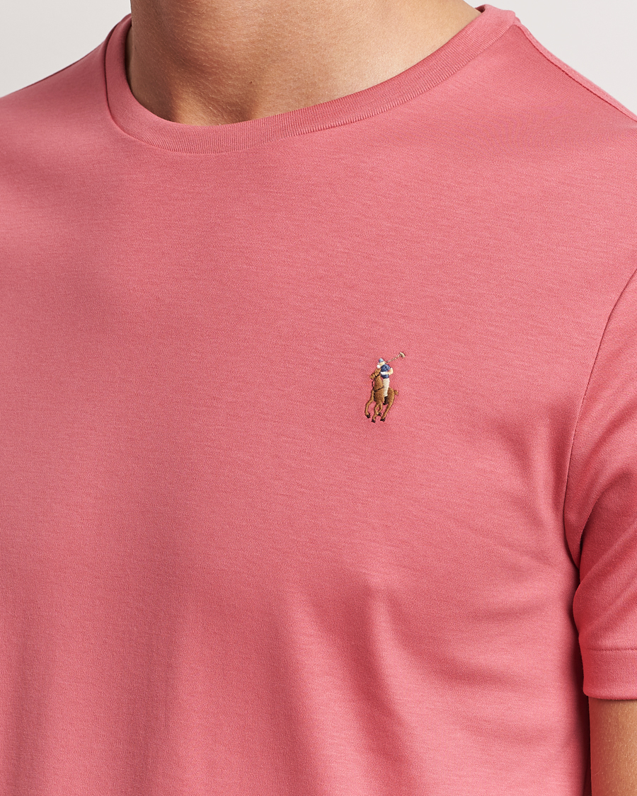Men | T-Shirts | Polo Ralph Lauren | Luxury Pima Cotton Crew Neck T-Shirt Adirondack Red
