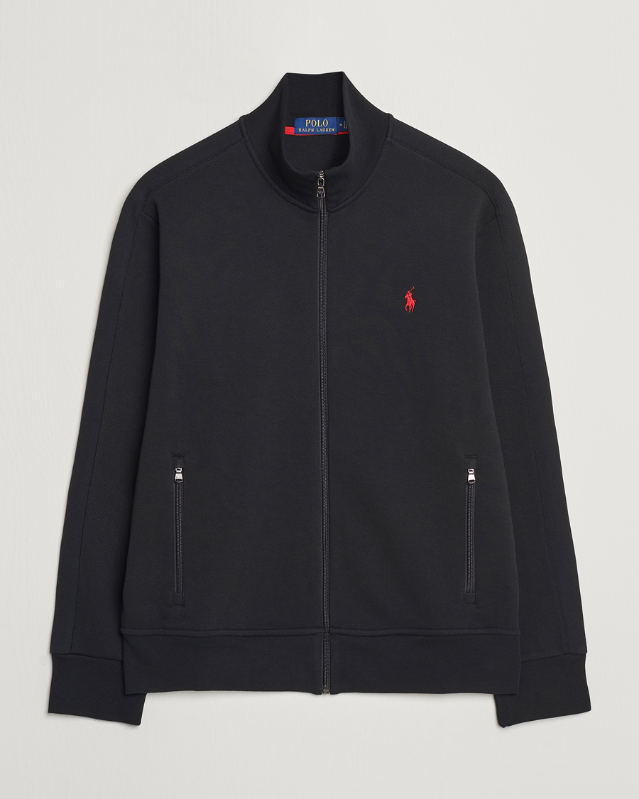 Men | Sweaters & Knitwear | Polo Ralph Lauren | Full Zip Track Jacket Polo Black