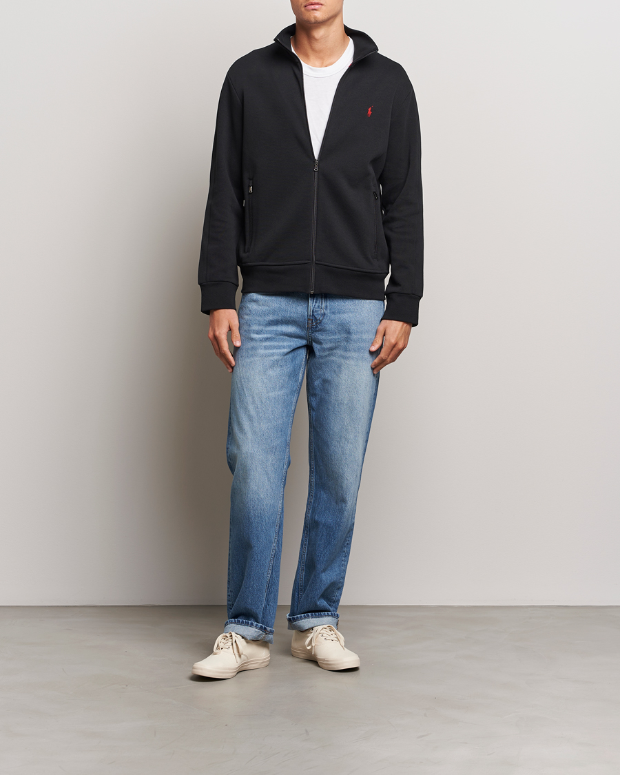 Men | Sweaters & Knitwear | Polo Ralph Lauren | Full Zip Track Jacket Polo Black