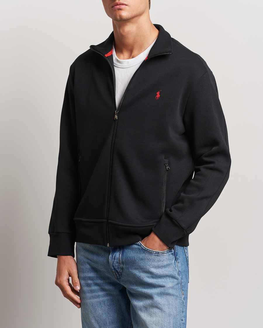 Men | Sweaters & Knitwear | Polo Ralph Lauren | Full Zip Track Jacket Polo Black