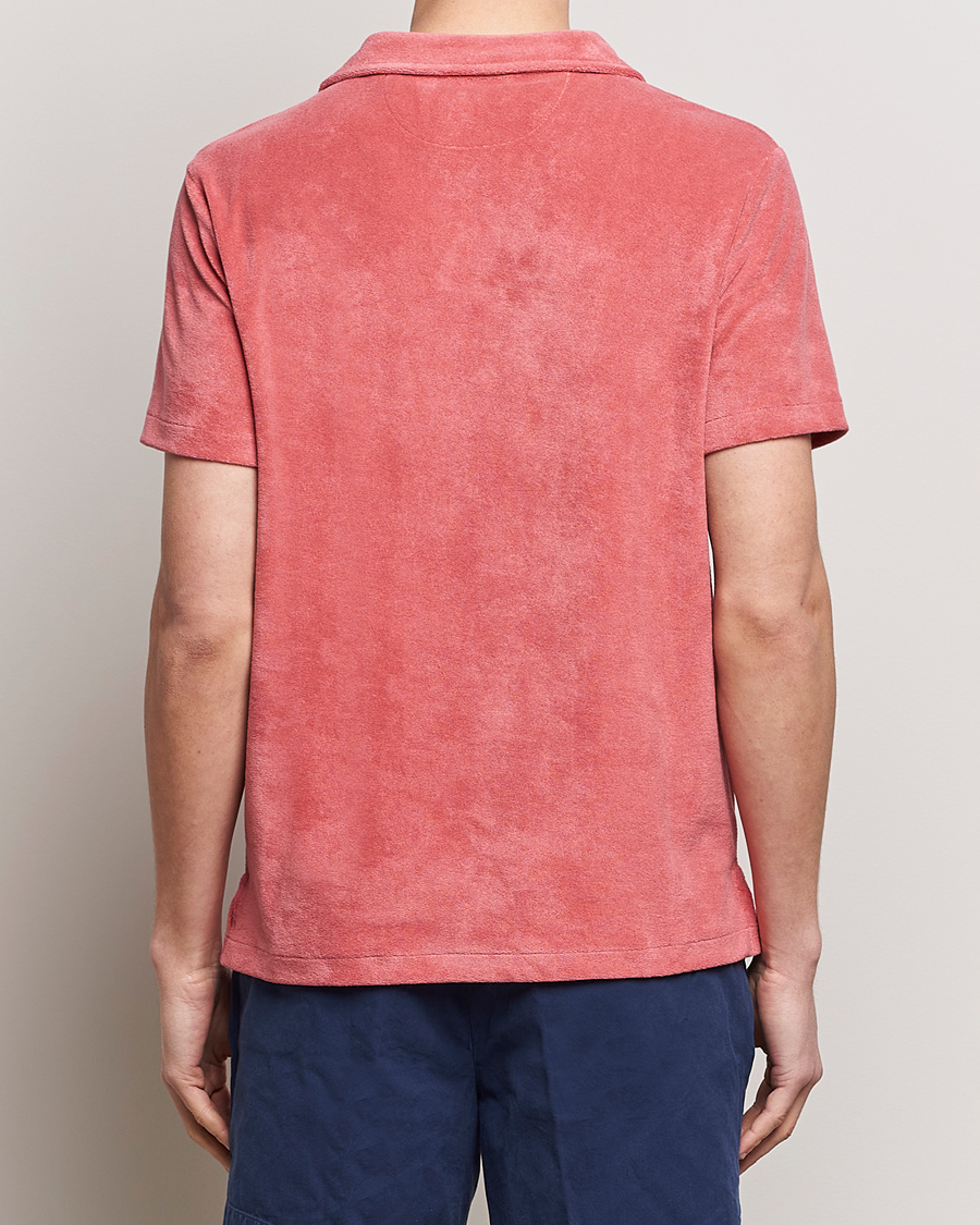 Men | Polo Shirts | Polo Ralph Lauren | Cotton Terry Open Collar Polo Adirondack Red