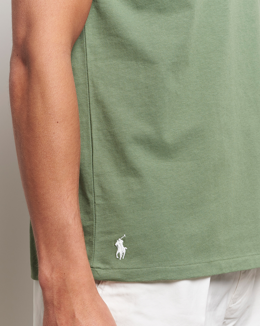 Men | T-Shirts | Polo Ralph Lauren | Center Logo Crew Neck T-Shirt Cargo Green