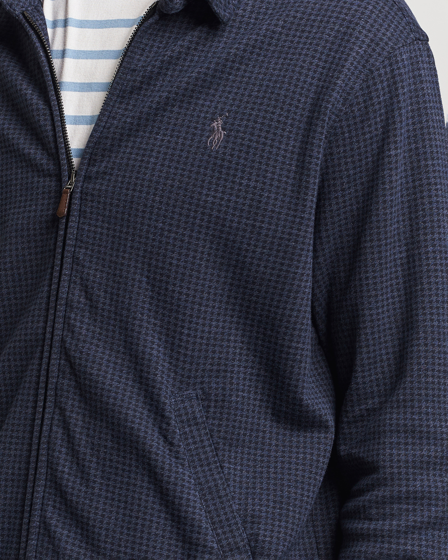 Men | Coats & Jackets | Polo Ralph Lauren | Double Knit Dogtooth Baracuda Jacket Vintage Navy