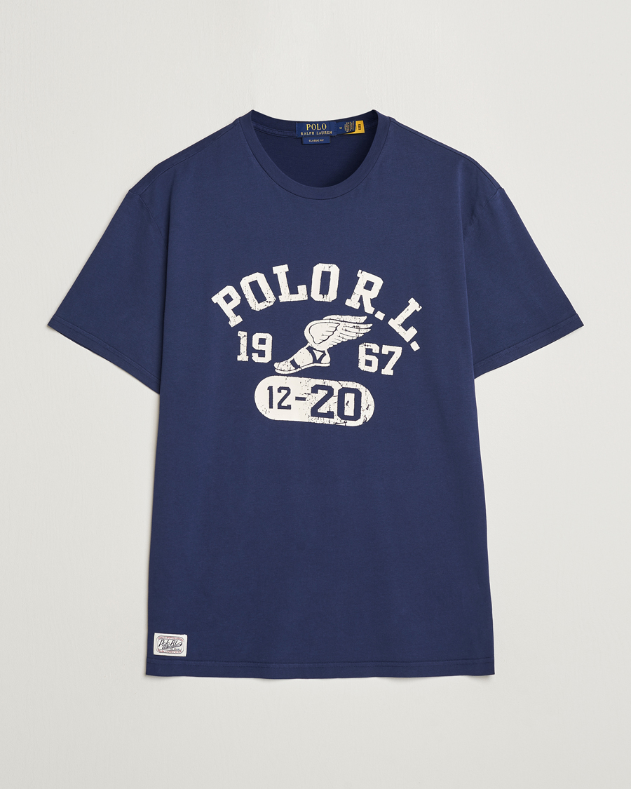 Men | T-Shirts | Polo Ralph Lauren | Graphic Crew Neck T-Shirt Cruise Navy