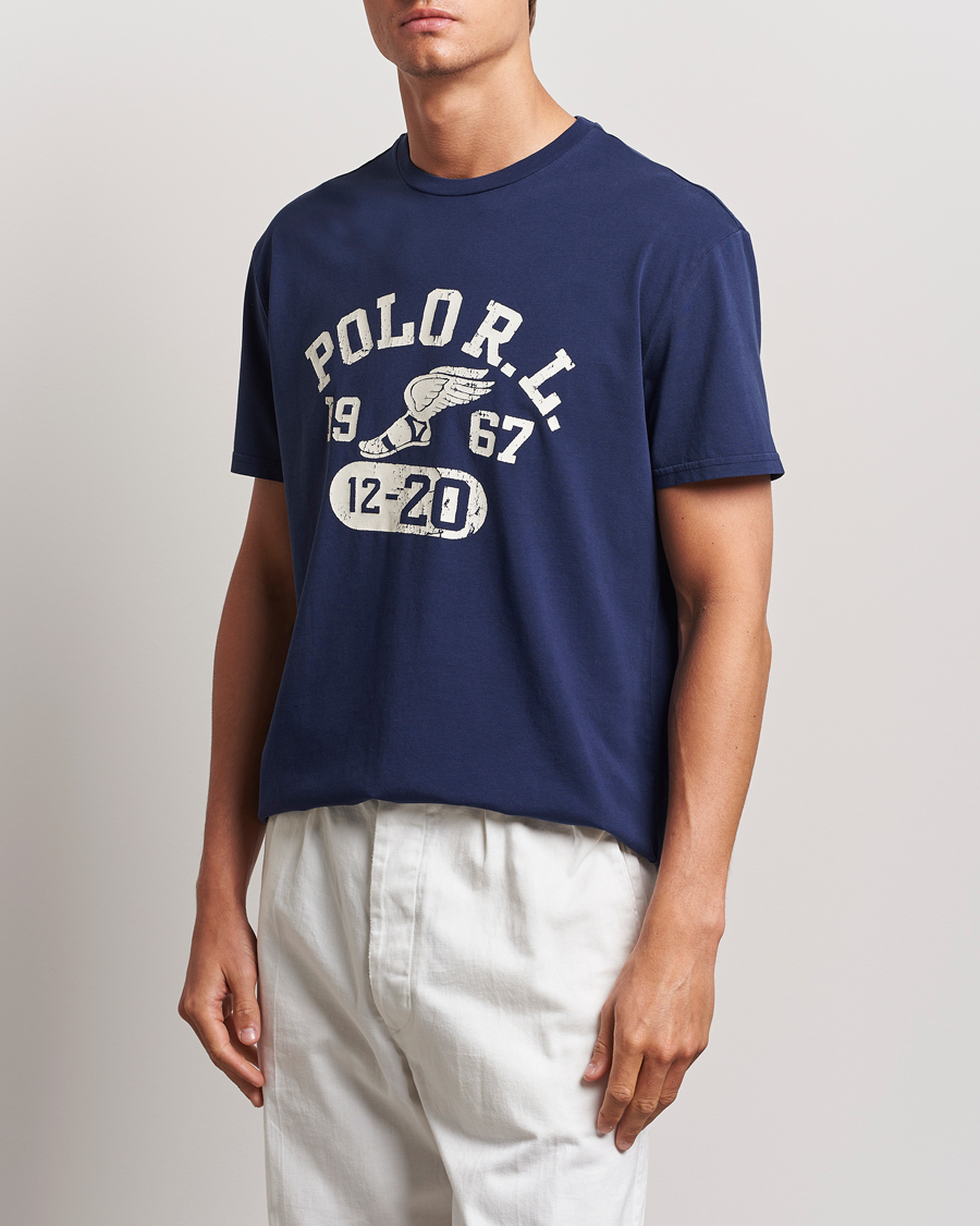 Men | T-Shirts | Polo Ralph Lauren | Graphic Crew Neck T-Shirt Cruise Navy