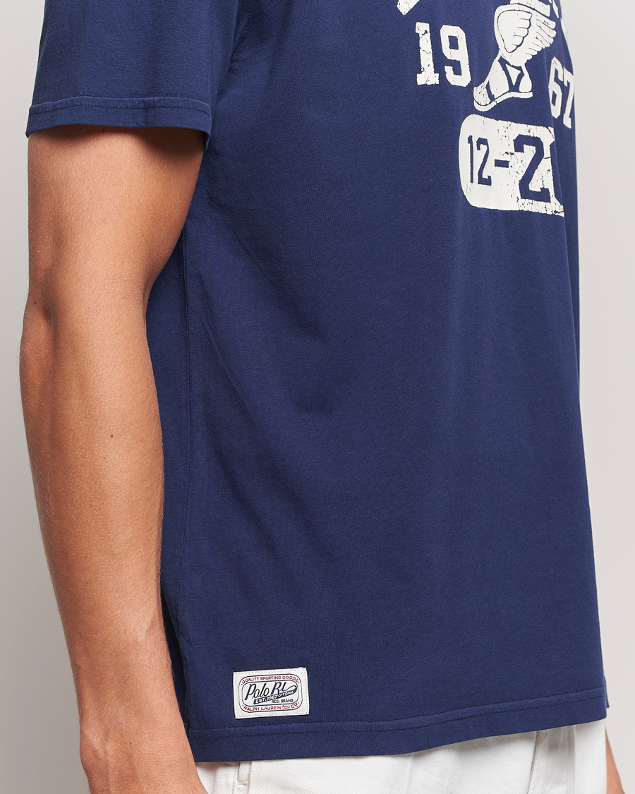 Men | T-Shirts | Polo Ralph Lauren | Graphic Crew Neck T-Shirt Cruise Navy