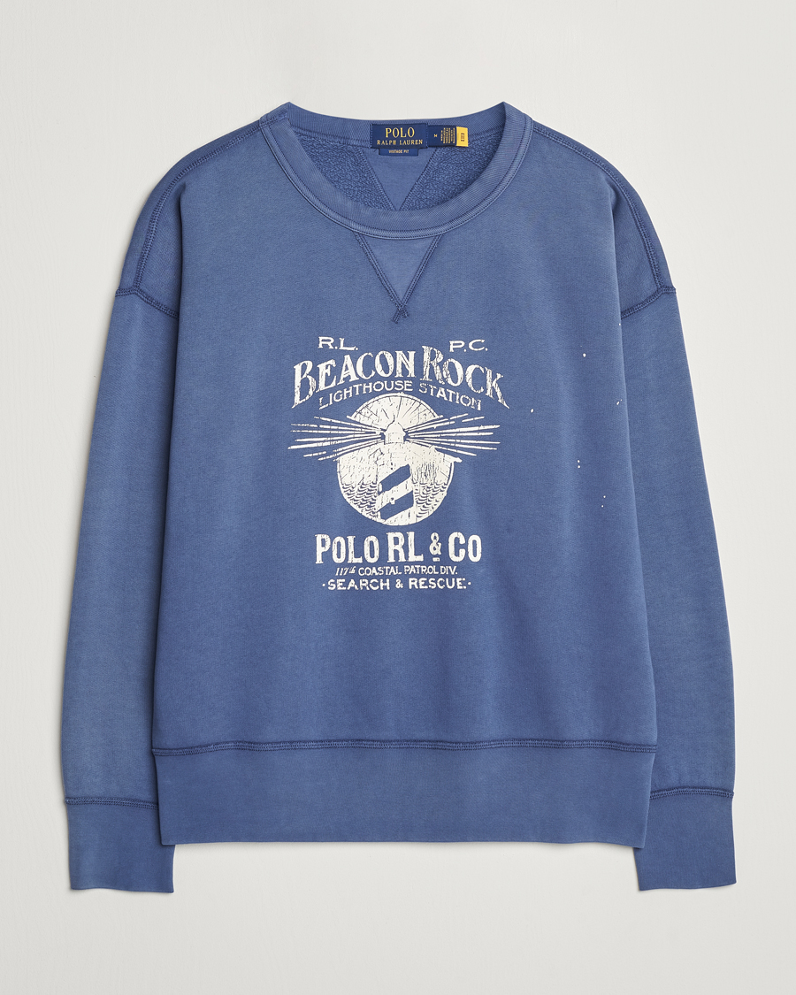 Men | Sweaters & Knitwear | Polo Ralph Lauren | Graphic Fleece Sweatshirt Blue Heaven