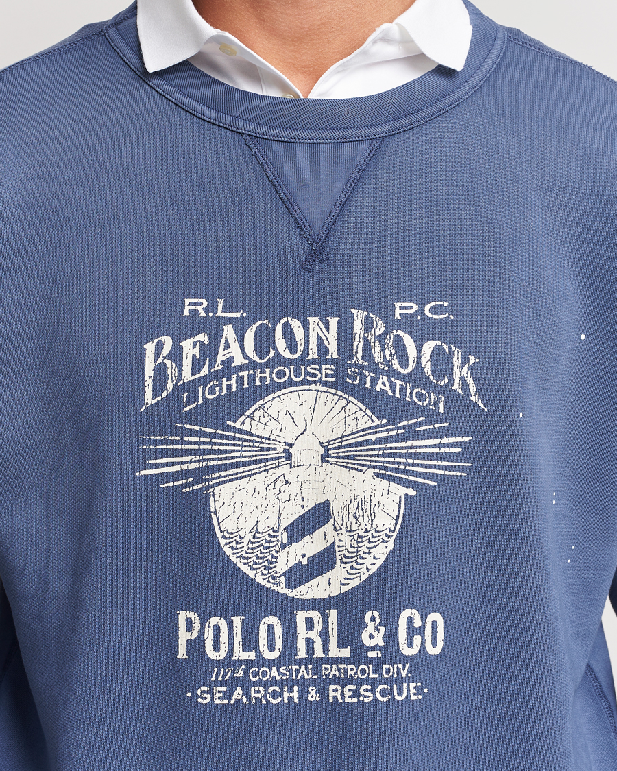 Men | Sweaters & Knitwear | Polo Ralph Lauren | Graphic Fleece Sweatshirt Blue Heaven