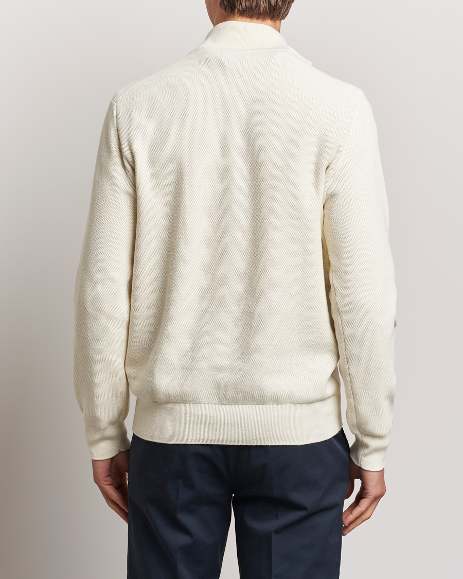 Men | Sweaters & Knitwear | Polo Ralph Lauren | Textured Half Zip Herbal Milk