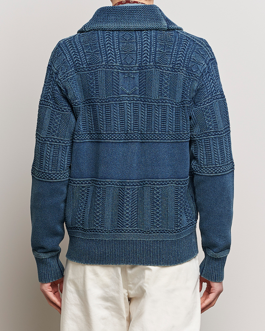 Men | Sweaters & Knitwear | Polo Ralph Lauren | Knitted Shawl Collar Cardigan Dark Indigo