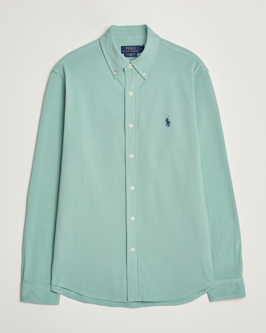 Men | Shirts | Polo Ralph Lauren | Featherweight Mesh Shirt Faded Mint
