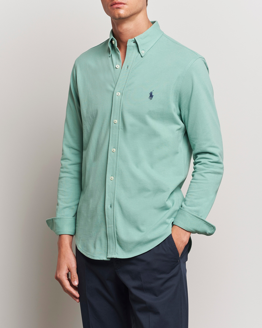Men | Shirts | Polo Ralph Lauren | Featherweight Mesh Shirt Faded Mint
