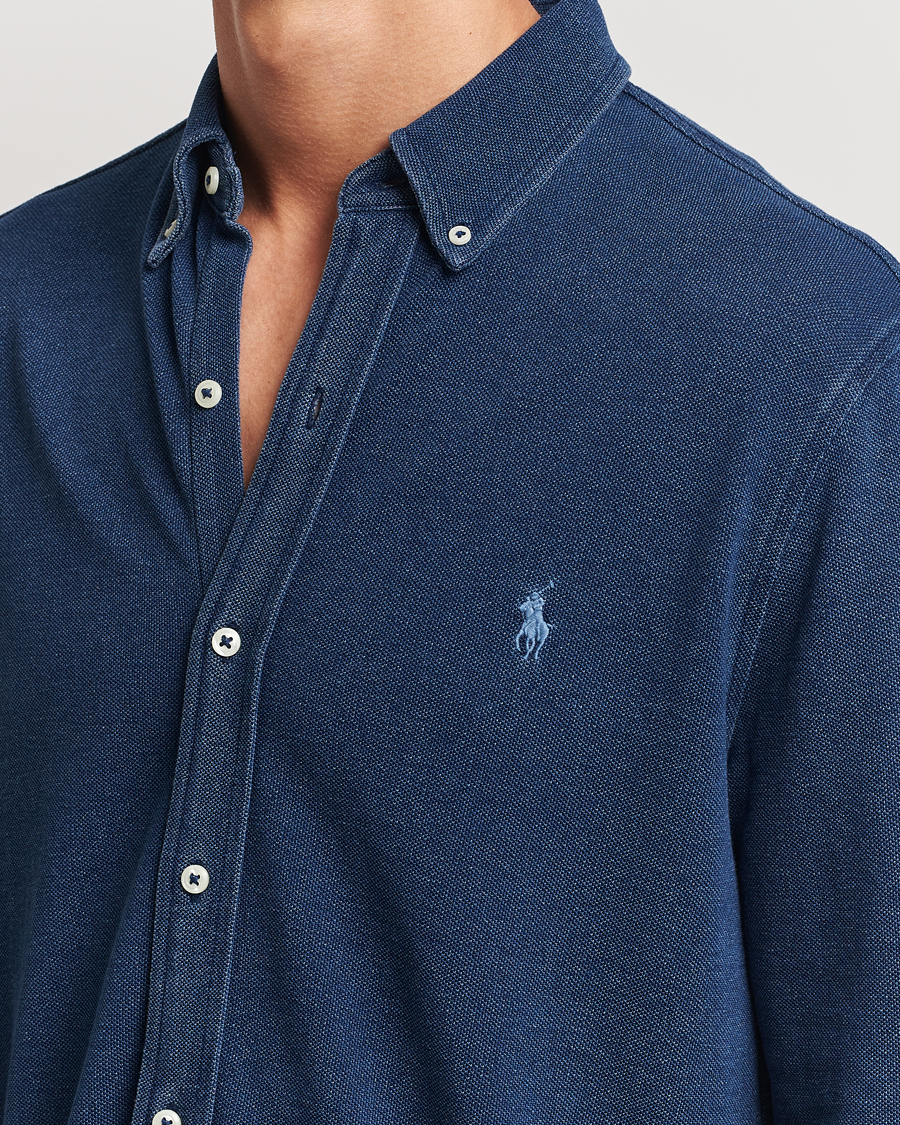 Men | Shirts | Polo Ralph Lauren | Featherweight Mesh Shirt Dark Indigo