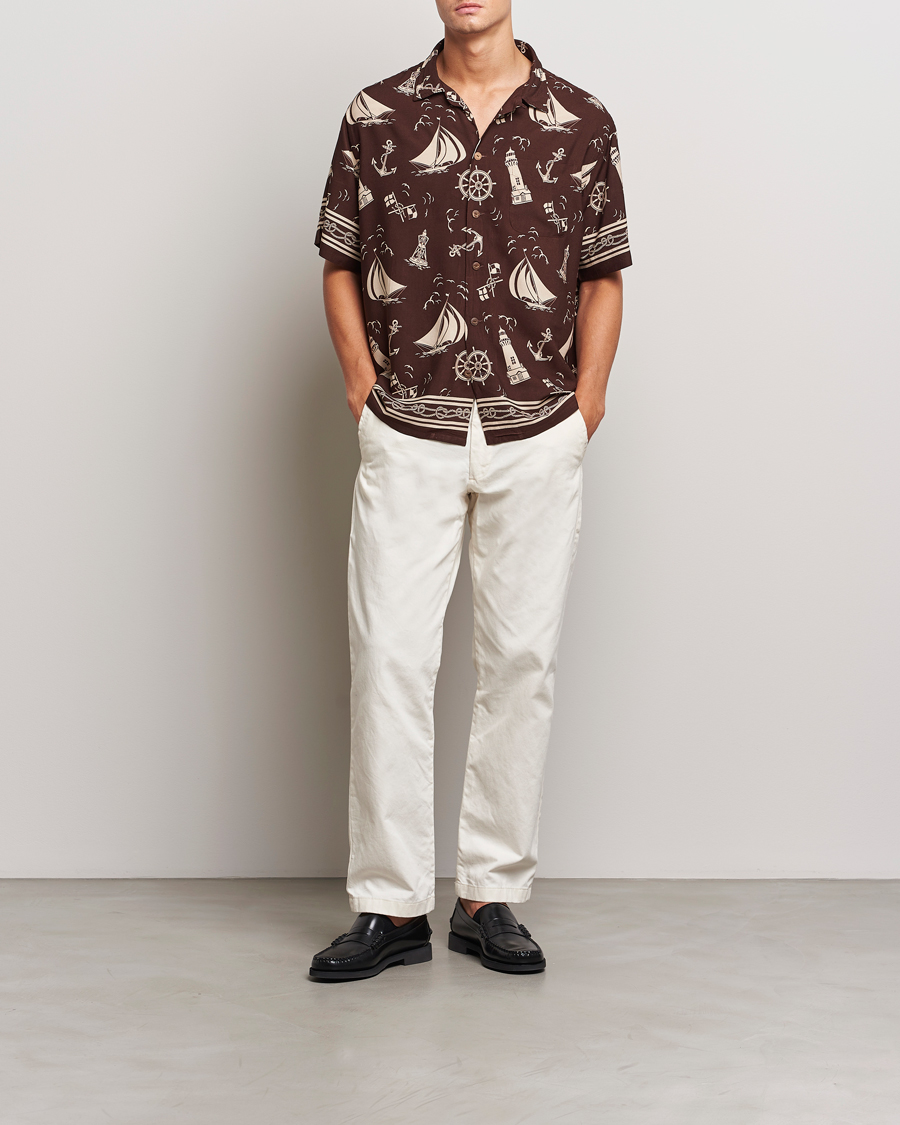 Men | Shirts | Polo Ralph Lauren | Printed Rayon Short Sleeve Shirt Captins Convo
