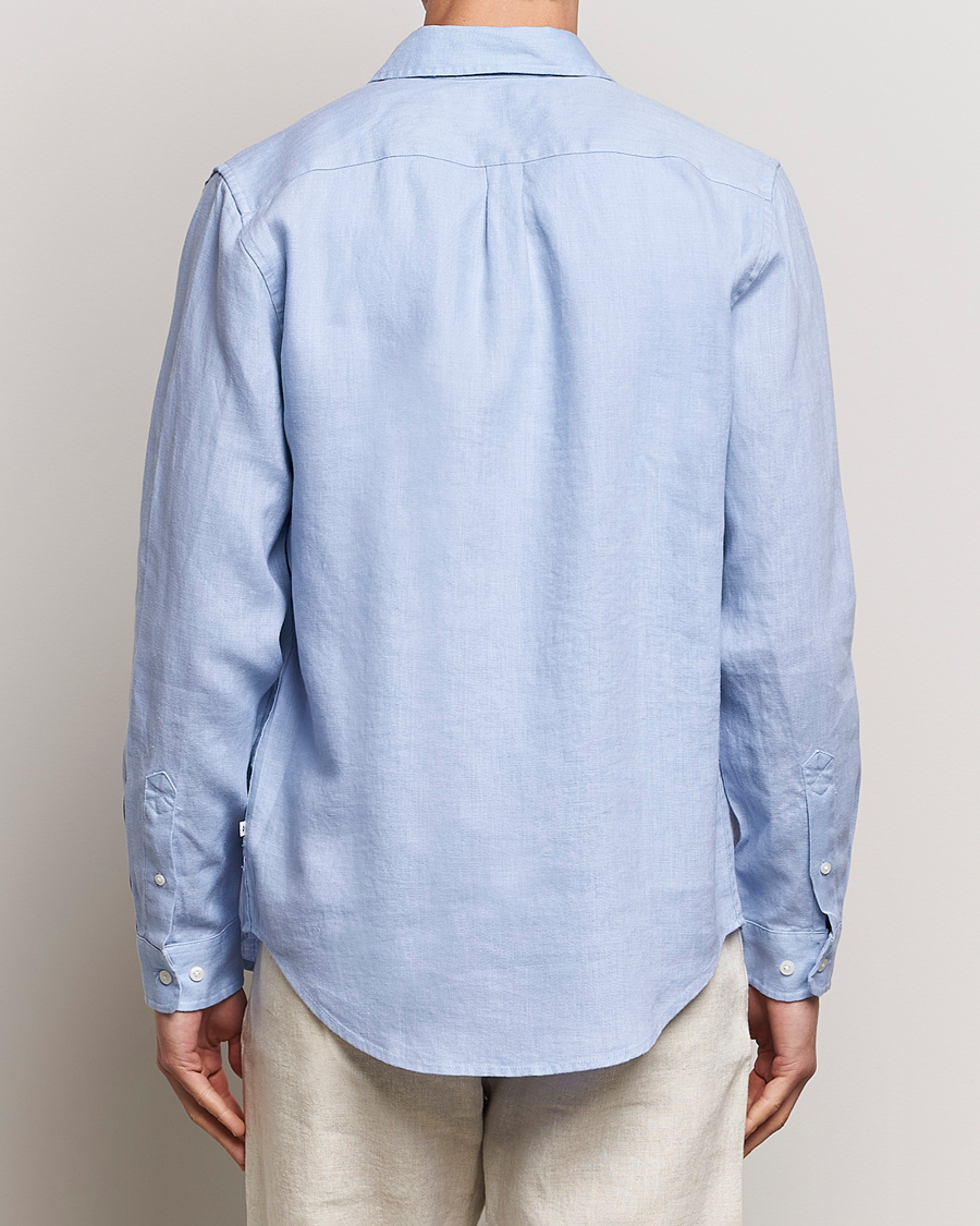 Men | Shirts | Samsøe Samsøe | Liam Linen Shirt Brunnera Blue