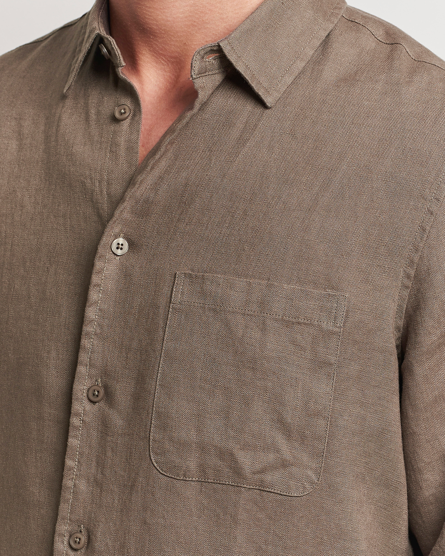 Men | Shirts | Samsøe Samsøe | Liam Linen Shirt Bungee Cord