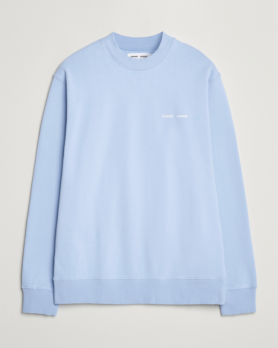 Men | Sweaters & Knitwear | Samsøe Samsøe | Norsbro Crew Neck Sweatshirt Brunnera Blue