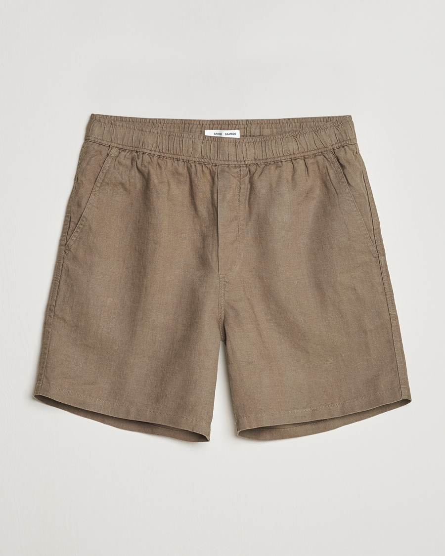 Men | Shorts | Samsøe Samsøe | Sajabari Linen Drawstring Shorts Bungee Cord