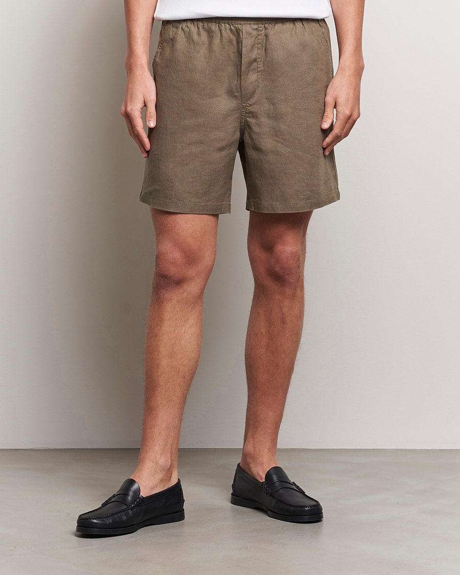 Men | Shorts | Samsøe Samsøe | Sajabari Linen Drawstring Shorts Bungee Cord