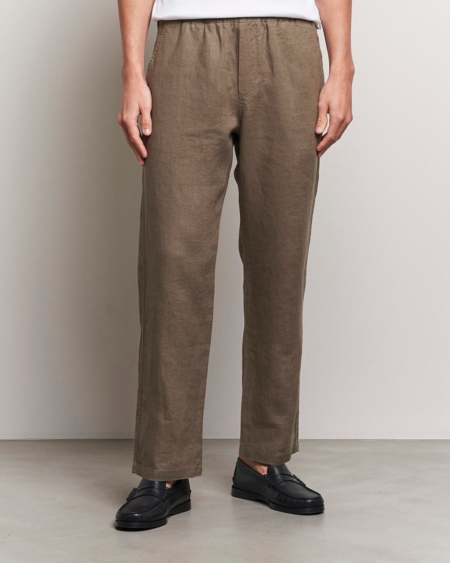 Men | Trousers | Samsøe Samsøe | Sajabari Linen Drawstring Trousers Bungee Cord