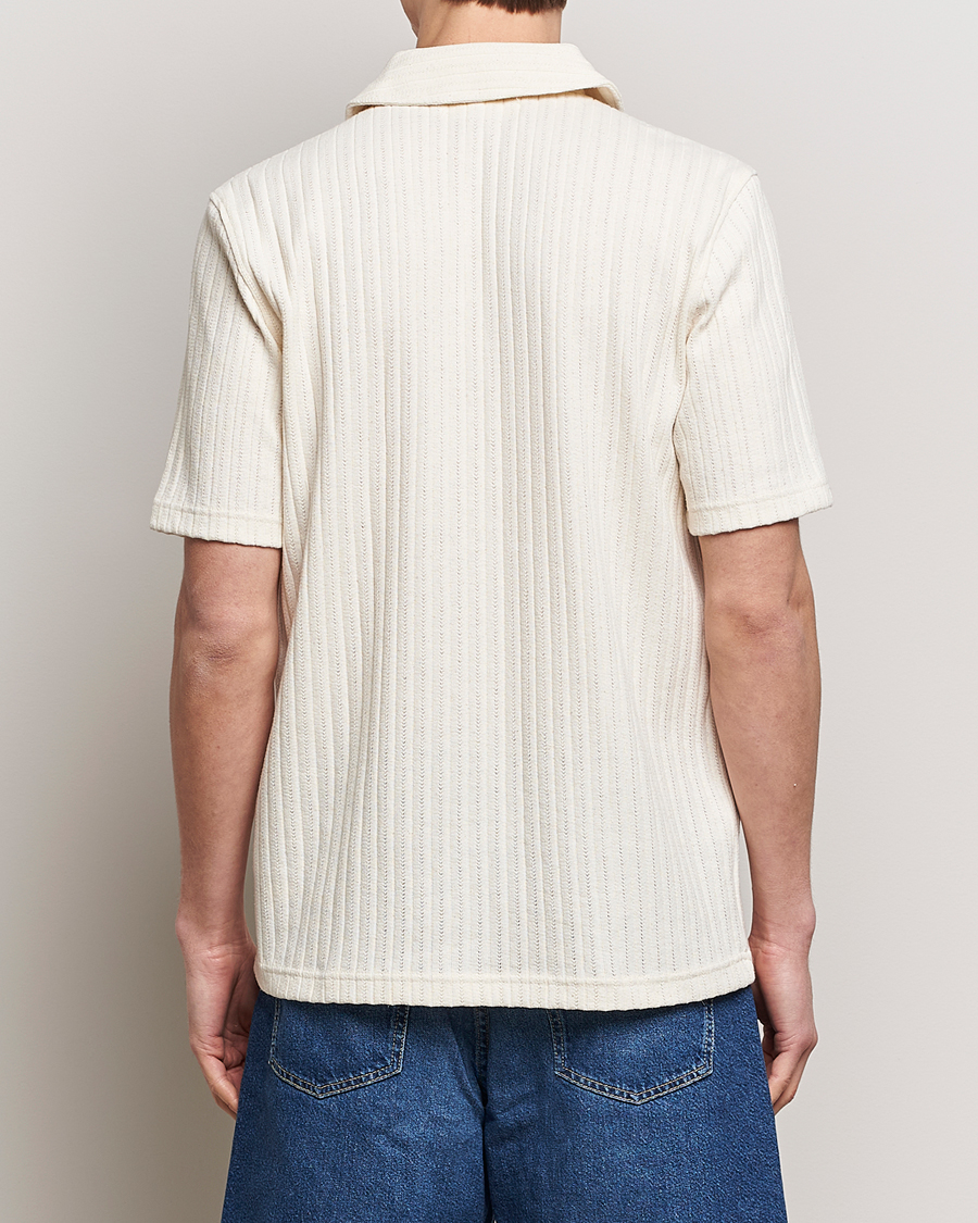 Men | Shirts | Samsøe Samsøe | Sakvistbro Structured Short Sleeve Shirt Clear Cream