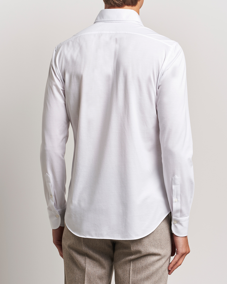 Men | Shirts | Grigio | Cotton Jersey Shirt White