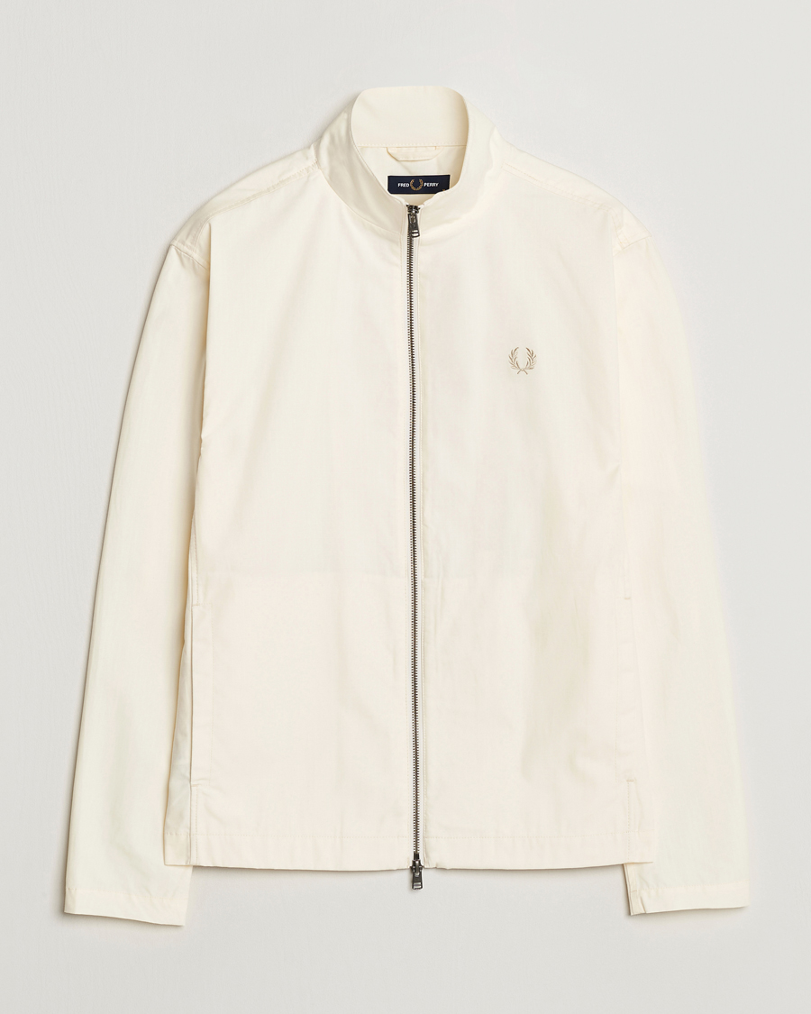 Men | Coats & Jackets | Fred Perry | Woven Ripstop Shirt Jacket Ecru