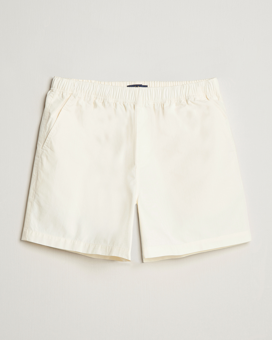 Men | Shorts | Fred Perry | Woven Ripstop Drawstring Shorts Ecru