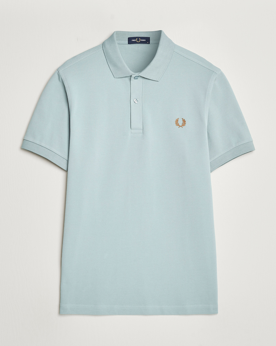 Men | Polo Shirts | Fred Perry | Plain Polo Shirt Silver Blue