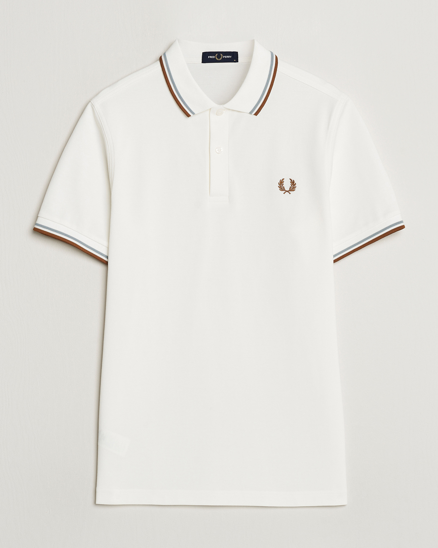 Men | Polo Shirts | Fred Perry | Twin Tipped Polo Shirt Snow White