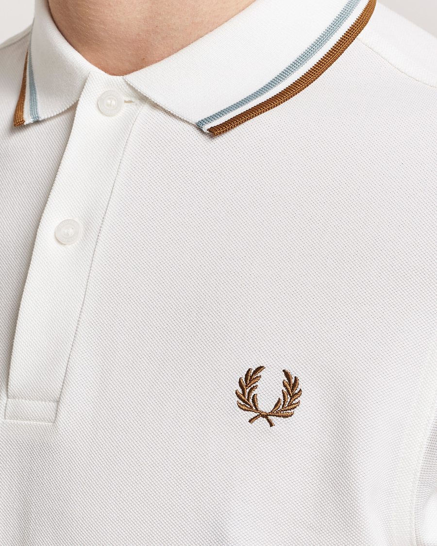 Men | Polo Shirts | Fred Perry | Twin Tipped Polo Shirt Snow White