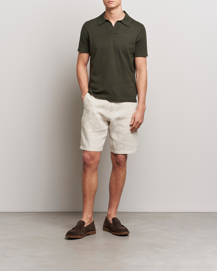 Men | Shorts | NN07 | Seb Linen Drawstring Shorts Oat