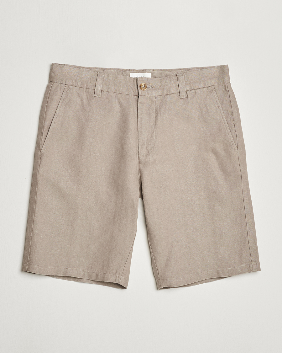 Men | Shorts | NN07 | Crown Linen Shorts Greige