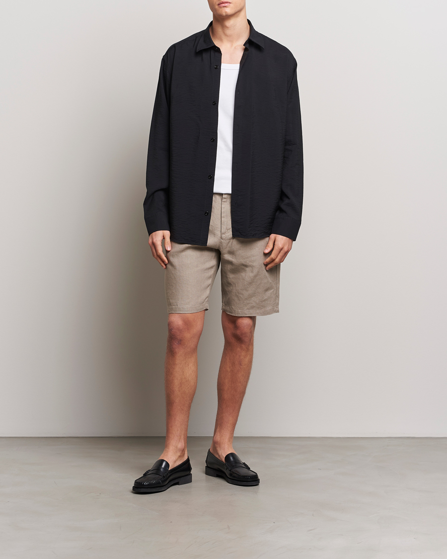 Men | Shorts | NN07 | Crown Linen Shorts Greige
