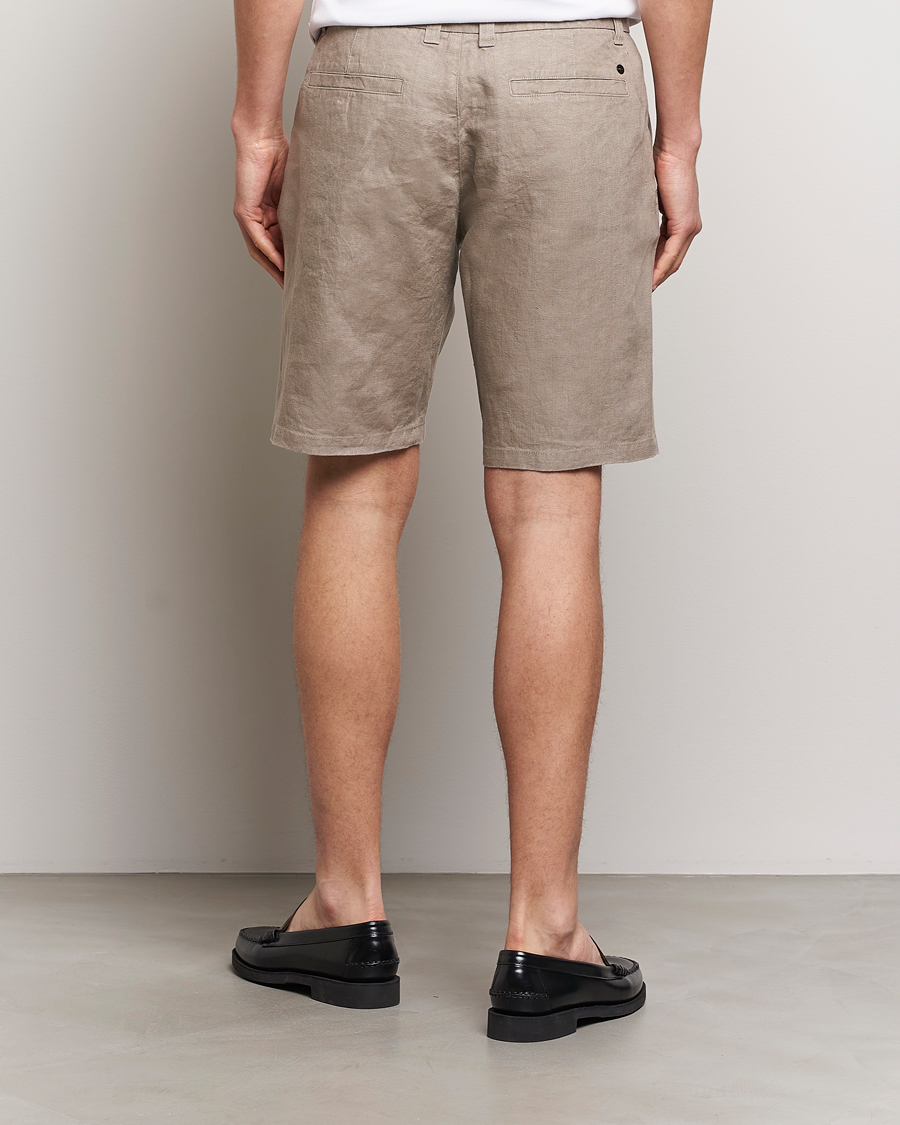 Men | Shorts | NN07 | Crown Linen Shorts Greige