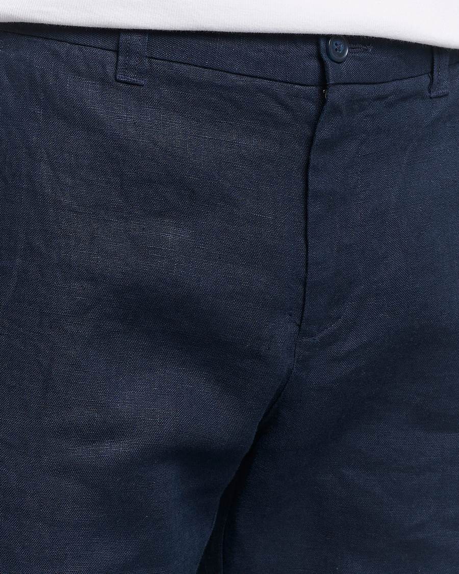 Men | Shorts | NN07 | Crown Linen Shorts Navy Blue