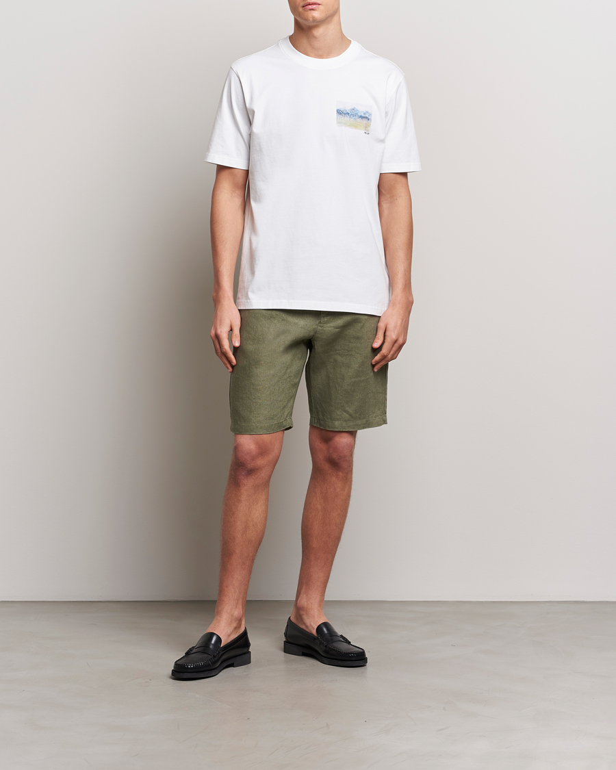 Men | Shorts | NN07 | Crown Linen Shorts Lichten Green