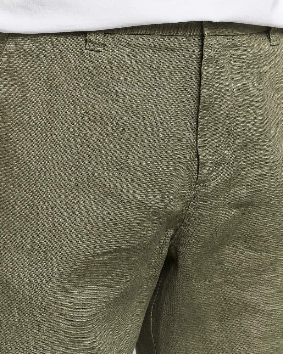 Men | Shorts | NN07 | Crown Linen Shorts Lichten Green