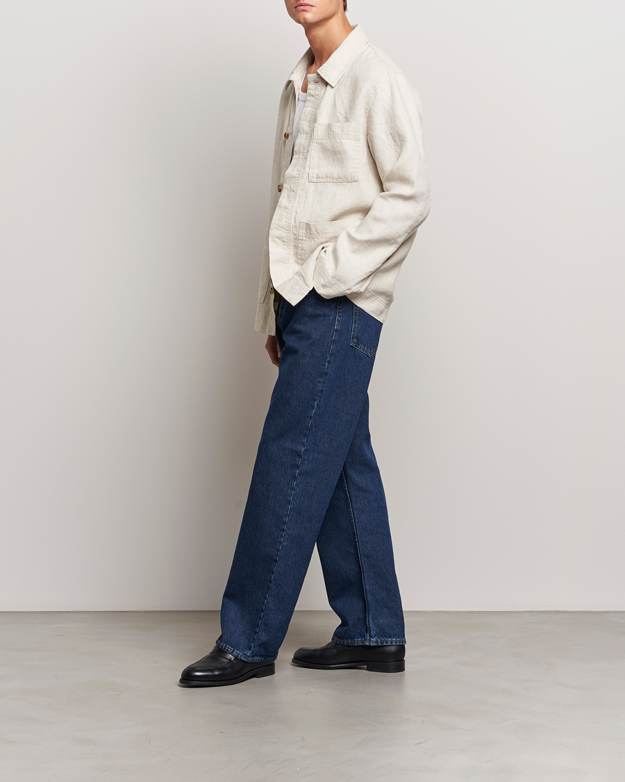 Men | Shirts | NN07 | Olav Linen Overshirt Oat