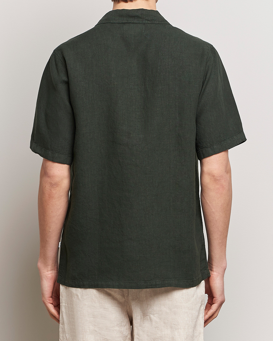 Men | Shirts | NN07 | Julio Linen Resort Shirt Rosin Green