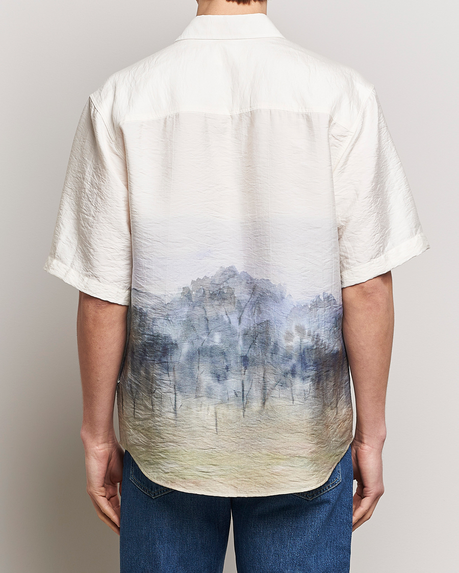 Men | Shirts | NN07 | Quinsy Printed Short Sleeve Shirt White Multi