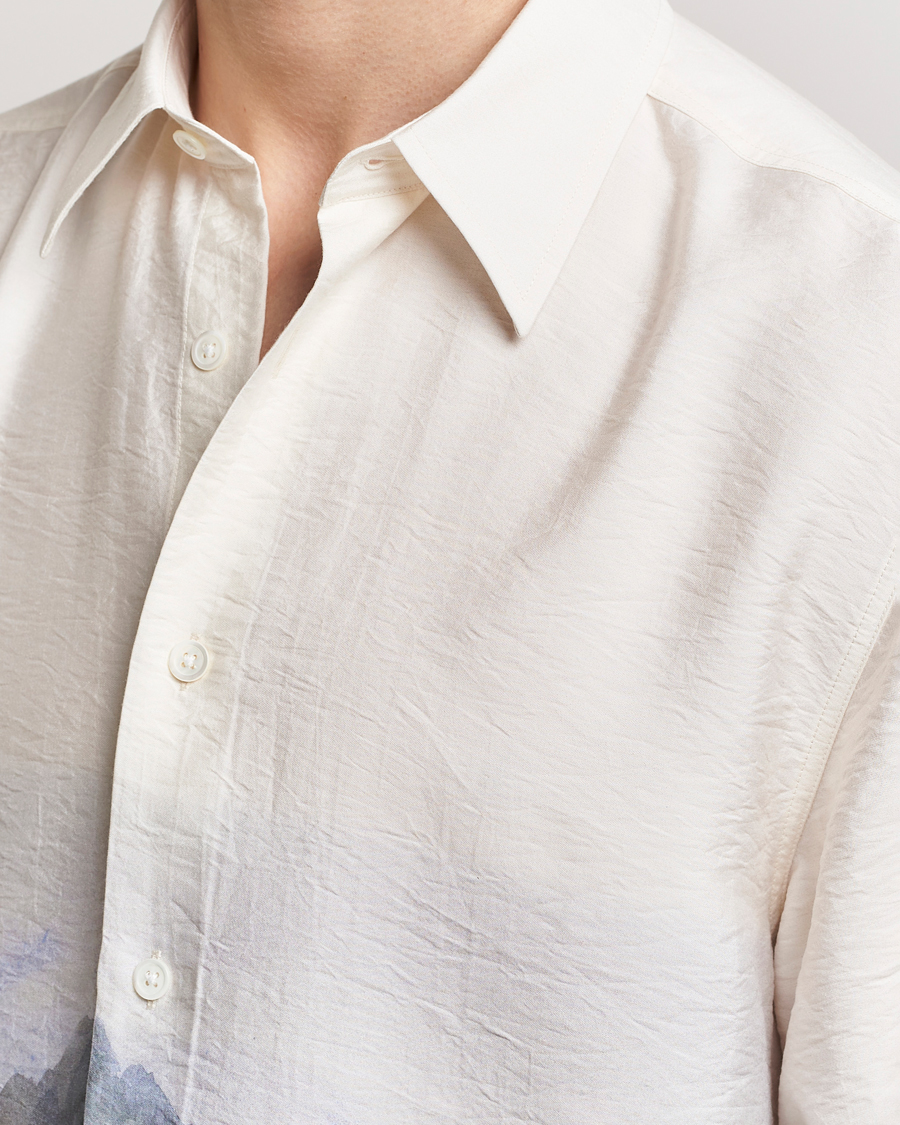 Men | Shirts | NN07 | Quinsy Printed Short Sleeve Shirt White Multi