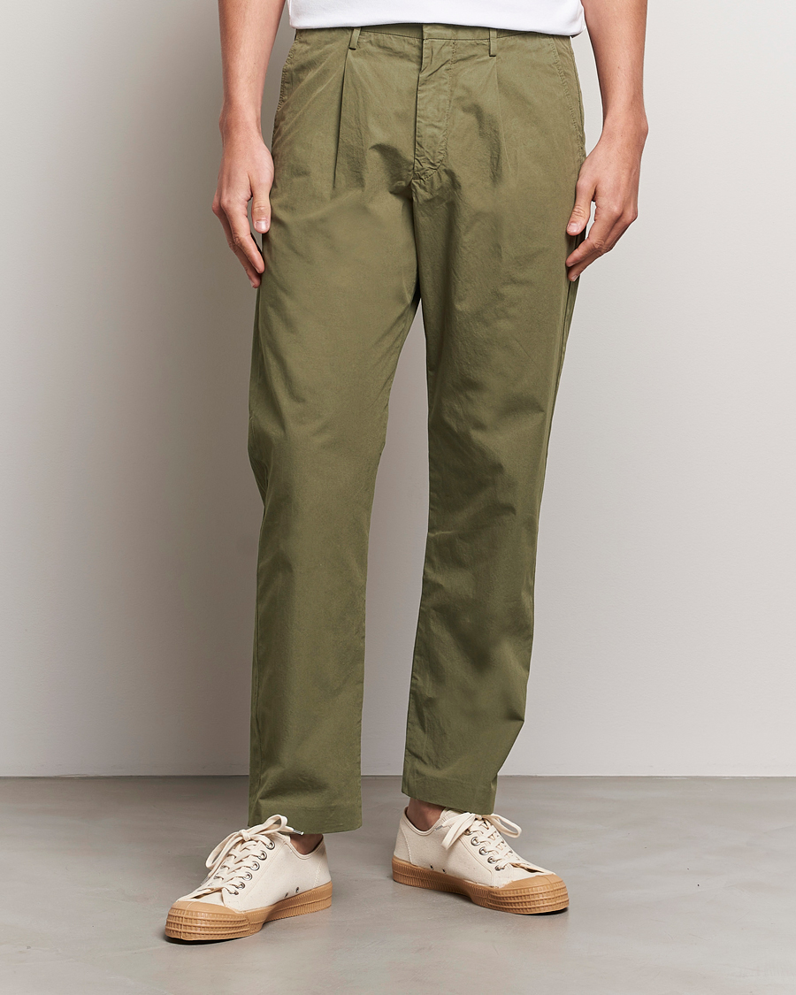 Men | Trousers | NN07 | Bill Cotton Trousers Capers Green